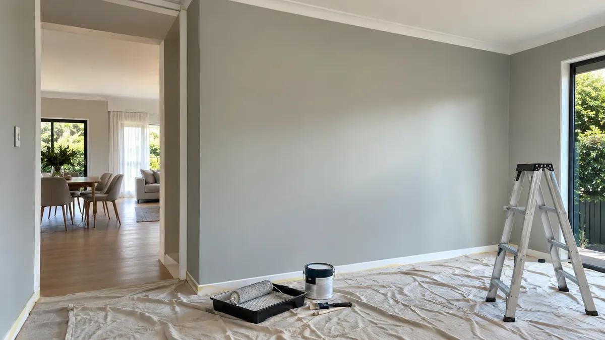 Painting work by Master Painter Kevin